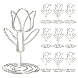 Múltiples Usos: Estos mini portatarjetas son versátiles. Funcionan perfectamente como soportes para números de mesa en bodas, fiestas o cenas formales. También puede usarlos como portatarjetas generales o soportes fotográficos para exhibiciones en mesas en hogares, oficinas o reuniones de negocios