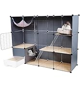Amazon.co.jp: TUIYIDUO 猫 ケージ 木製 キャットケージ キャスター