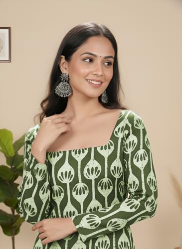 Image of GRECIILOOKS Short Kurti for Women | Floral Printed Short Kurta for Women | Comfortable Rich Office & Casual Kurti`s for Jenas, Leggings & Trousers