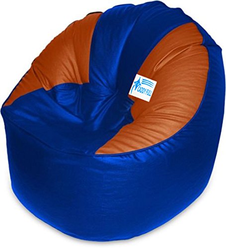 Image of XXXL Muddha Chair Without Beans (Blue and Tan)