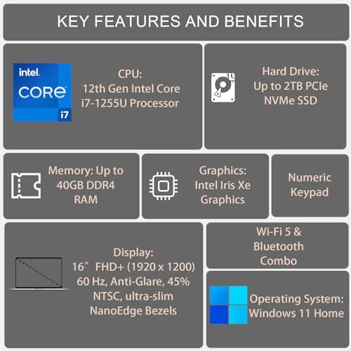 Asus Vivobook Laptop, 16 Inch Fhd+ (1920 X 1200) Display, Intel Core I7-1255U Processor thumb #4