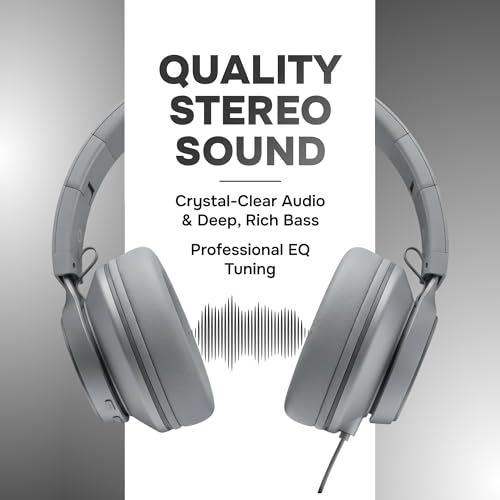 Image of ARTIX Wired Headphones for Kids & Adults - Built-in Mic & Volume Control, Kids Headphones for School & Travel, Girls & Boys Head Phones for Computer, iPad, Chromebook, Tablet, Laptop 3.5mm Aux Cord