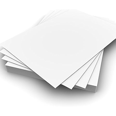 50 Sheets A4 160gsm White Card - Premium Thick Printing Paper Suitable for All Printers Cover