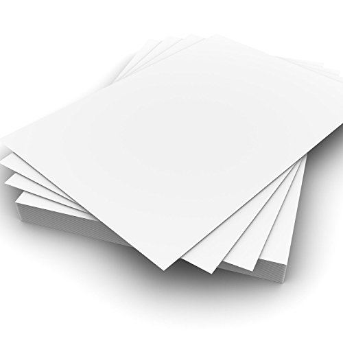 25 Sheets A4 300gsm White Card - Premium Thick Printing Paper Suitable for All Printers