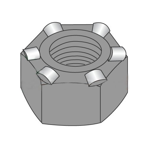 5/16-18 Hex Weld Nuts / 6 Projections/Self-Locating Pilot/Steel/Plain (Carton: 1,000 pcs)