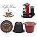 Cápsulas de café reutilizables reutilizables para dosificadores para máquinas Nespresso Filtro Negro Imagen de Cápsulas de café reutilizables reutilizables para dosificadores para máquinas Nespresso Filtro Negro