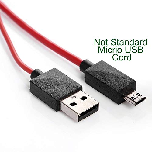 Foseal 6.5 Feet Micro USB to HDMI Cable MHL to HDMI 1080P HDTV Adapter Cable Cord for Samsung Galaxy S5, S4, S3, Note 3, Note 2 (NOT for Tab 3 7.0, Note 10.1, Note 3 N9008V - Thumbnail 3