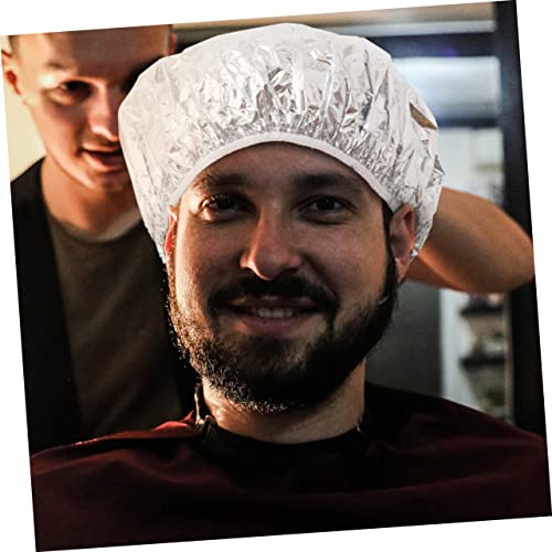 Beavorty Touca De Banho De Folha De Alumínio 12Pcs Touca De Cobertura De Cabelo Touca De Coloração D