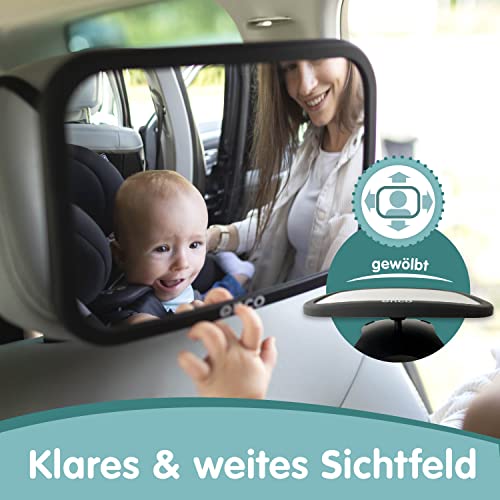 Onco Baby Autospiegel für den Rücksitz - 360° Drehbar, Vergleichssieger – Ansicht 3