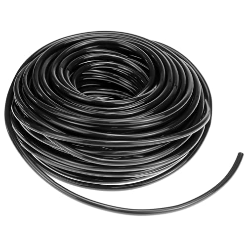 QWORK® Micro-Drip tubo di irrigazione, 30 metri I.D 4mm/O.D 7mm PVC tubi a goccia, per giardino, frutteto