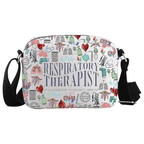 WCGXKO RT Gift Respiratory Therapist Crossbody Bag Respiratory Care Week Gift Employee Pulmonology Nurse Gift