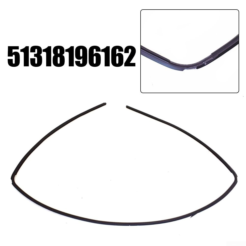 Guarnizione per parabrezza anteriore per E46 (325i/330i/328i 1999-2005), ricambio OEM Direct Fit 51318196162, in plastica nera