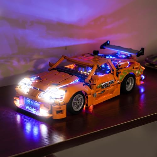 Image of BrickBling Lights Compatible with Lego Fast and Furious Toyota Supra MK4 | LED Light Kit Compatible with Lego Technic 42204 - Not Come with Car