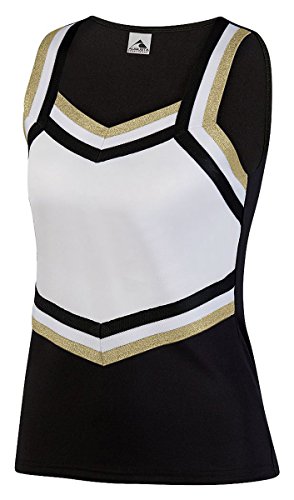 Augusta Sportswear Girls' Large 9141, Black/White/Metallic Gold