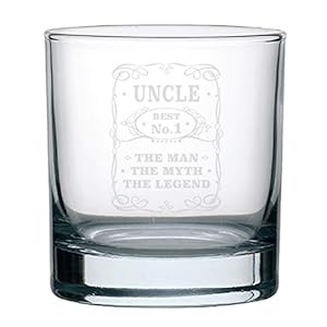 Veracco Best No.1 Uncle The Man The Myth The Legend Old Fashioned Glass Funny Best Uncle Gift Ever From Sister Daughter Son (Clear, Glass) Veracco Best No1 Uncle The Man The Myth The Legend Old Fashioned Glass Funny Best Uncle Gift Ever From Sister Daughter Son Clear Glass