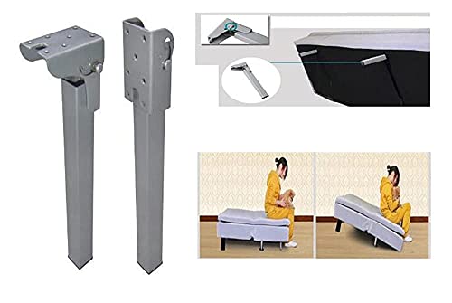 (Pack Of 4) Folding Stands - Self-Locking Hinged Leg Accessories And Folding Worktops, Kitchen Folding Table Extensions, Laundry Room, Boat, Bed, Table, Furniture Hinged Legs (9.2 Inches Gray) #TOP5