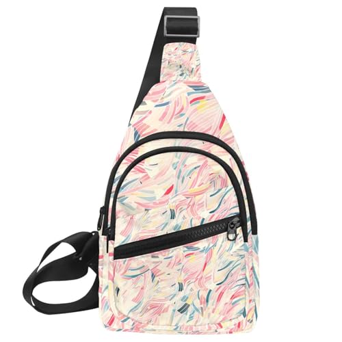 Sac à bandoulière artistique et léger pour randonnée et voyage