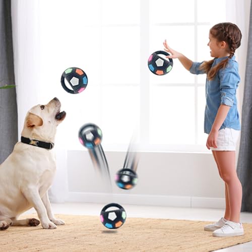 Generisch Groß Hundeball Unzerstörbar mit Handle,The Mellow Dog Calming Ball,Interaktives Hundespielzeug,Hundetrainingsspielzeug,Geeignet für Große und Kleine Hunde (Schwarz)
