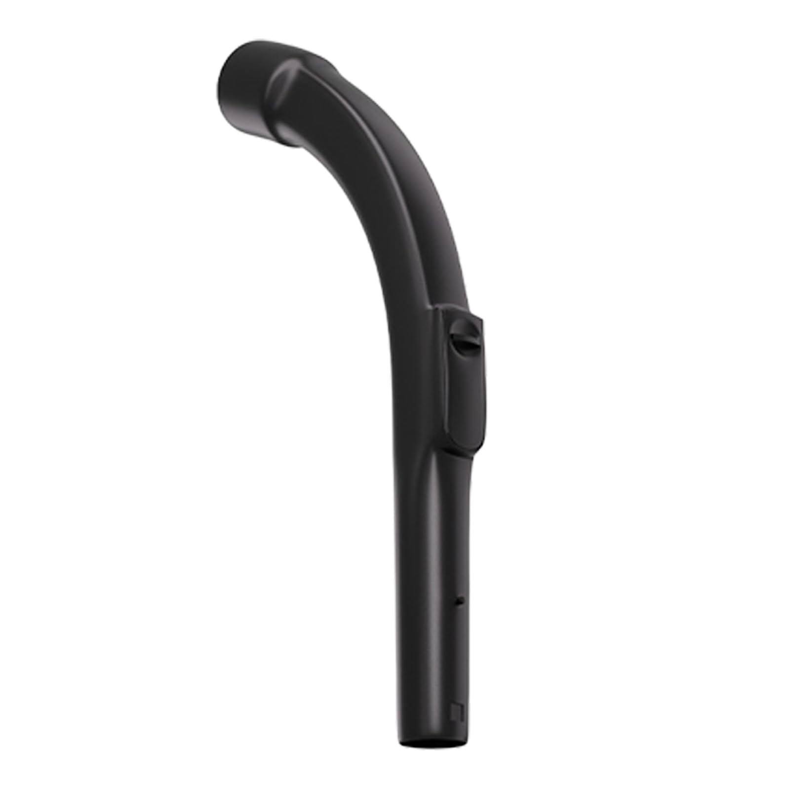 alloneslife Molded Handle Connector, Curved Replacement Attachment with Latch Detail for Home Maintenance Vacuum Handle Replacement Curved Hose Connector Black Molded Latch Detail Household Part