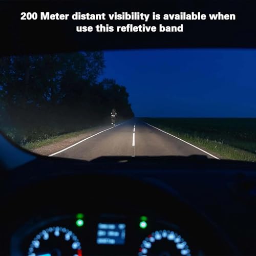 txuzong 10 Stück Doppel Reflektorbänder, Verstellbares Elastisches Hosenklammer Fahrrad in 5 Farben, Reflektorband Klettband für Unterschenkel und Arme Geeignet Joggen, Wandern und Radfahren im Freien
