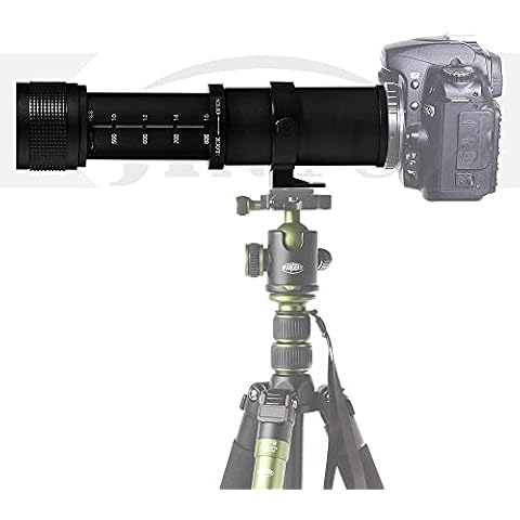 JINTU 420-800mm F8.3 Manual Focus Telephoto Lens SLR Camera Lenses Compatible with Canon EOS-M (EF-M Mount) Mirrorless M50 M100 M200 M1 M2 M3 M5 M6 M10 Cover