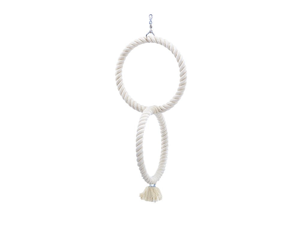 Nobby - 2 grands anneaux pour perroquet - Coton - Diamètre 74 cm