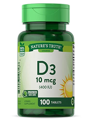 Vitamínicos, Nature's Truth | Vitamina D3 | 100 cápsulas | 10 mcg por porción