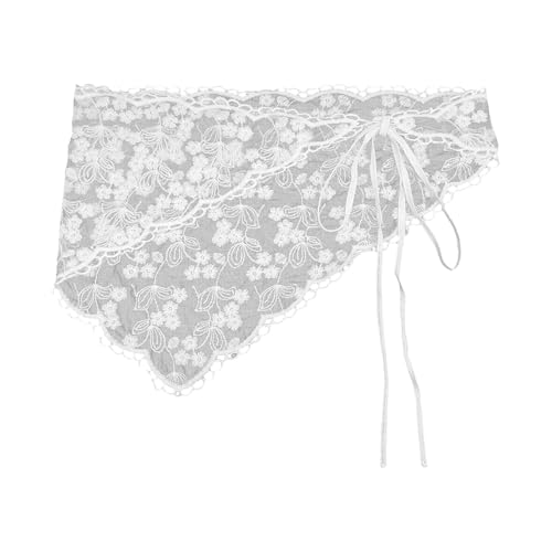 Embroidered Hair Scarf Lace Bandana Photo Props Laciness Turban for Adults Kids Embroidered Balletcore Headwear