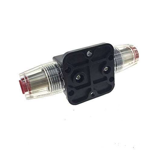 Image of ZOOKOTO 12V-24V DC 40A Car Audio Inline Circuit Breaker Reset Fuse Holders Inverter for Stereo Switch System Protection 40 Amp