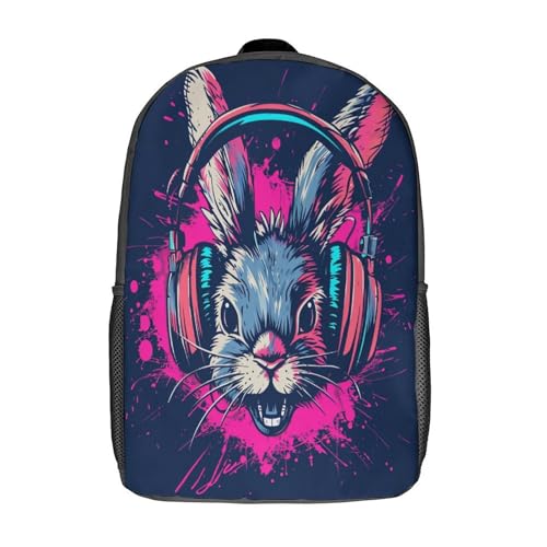 Sac à dos lapin enfant 3D confortable et doux de 43 cm pour l école