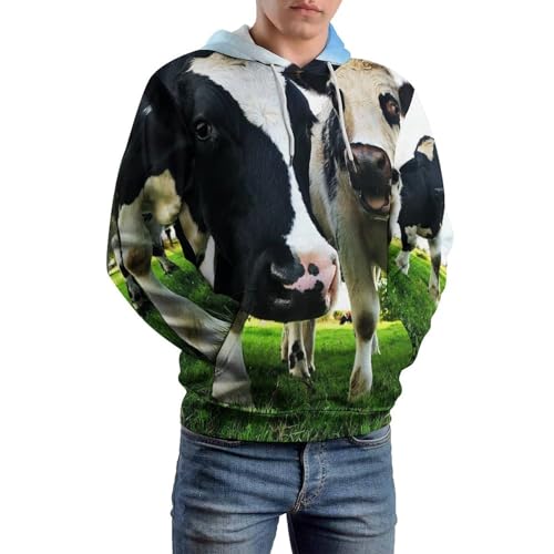 Sweat à Capuche Vache des Prés pour des Week-ends Cocooning Décontractés en Taille S - 6