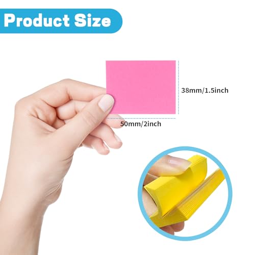 24 Packung Haftnotizen Klebezettel,50 x 38 mm Klein Sticky Notes,Selbstklebende Notizzettel Haftnotizen Blöcke für Büro Zuhause Schule Sitzung,75 Blätter/Notizzettel,1800 Blatt Insgesamt(8 Farbe)