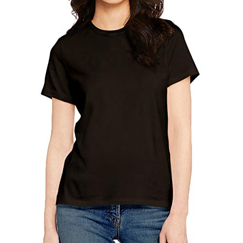 Image of Pooplu Women's Regular Fit Premium Plain 100% Cotton Round Neck Half Sleeves Multicolour Pootlu T Shirt. Casual, Stylish, Trending, Symbol Tshirts