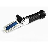 Ade Advanced Optics aaosalled照明自動温度補正 海水塩分屈折計 LEDライト内蔵 水槽用 0%~10% 1.0~1.070 S.G. デュアルスケール比重計 ブラック
