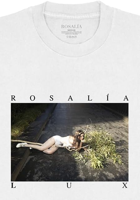 ROSALÍA Unisex-Adult Official Merch Lux Photo T-Shirt White - Image 2