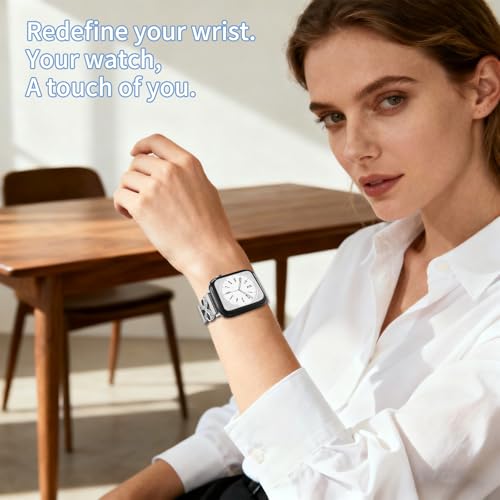 Bracelet silicone fin pour Apple Watch - Solution extensible anti-irritation à nœud - 5