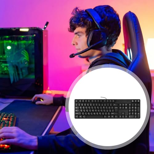 Clavier arabe anglais filaire USB pour l'administration et la traduction - 2