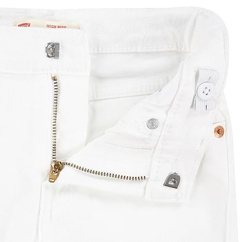 Levi's High Rise Straight Fit Jeans White3