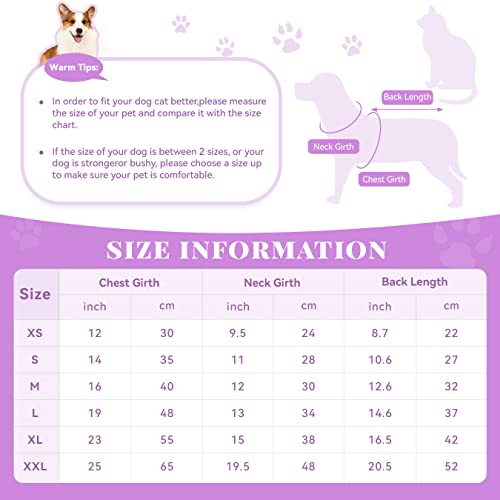 Winter Warm Turtleneck Dog Fleece Sweater, Soft Cat Ugly Christmas Clothes, Pet Dresses for Small Doggie Kitten Girls Boys, Purple S - Image 4