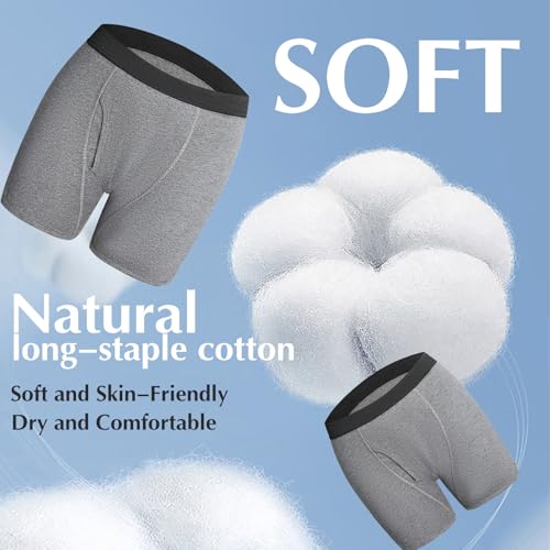 Bruce Boxers for Incontinence Men, Bruce Leakproof Boxers, Leak Proof Washable Reusable Cotton Boxer Brief3