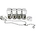 12pcs Rosary In Glass Jar Bottle Scented Beads White Beaded Rosary Silver CATHOLIC Crucifix Necklace Lady Guadalupe Virgin Mary of 12