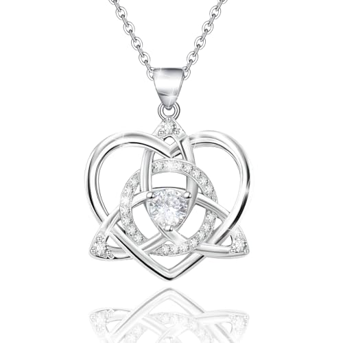 Image of Sterling Silver Pendant Necklace Charms Hypoallergenic Fashion Jewelry Dainty Valentines Day Birthday Gift for Women