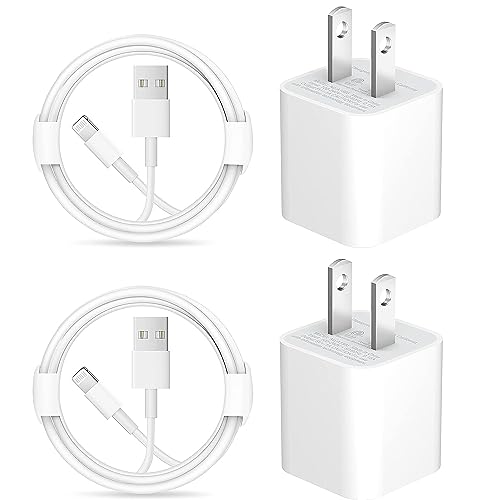 iPhone ChargerãApple MFi Certified ã[2-Pack] USB Wall Charger Block and 6FT USB Fast Charging Cable Compatible with iPhone 14/14 Pro/14 Pro Max/14 Plus/13/12/11/Mini/XS/Max/XR/X/8/7/SE