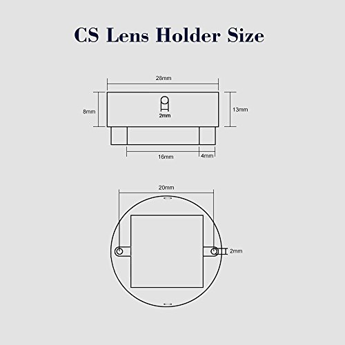 DECDEAL Mistos 4 pcs M12 MTV & 4 pcs CS Metal Lens Montar Câmera de Segurança CCTV M12 / CS Suporte