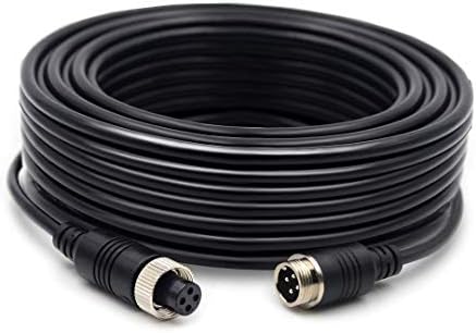 Collyon (17FT / 5m Backup Camera Cable, 4-pin Aviation Video Extension Cable, Car Video Extension Cable Backup Camera Extension Cable,AV Extension Cable CCTV Rear View Camera,Car Video System