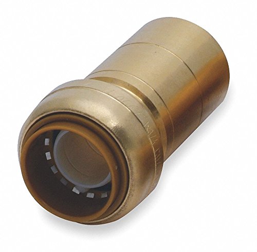 Sharkbite DZR Brass Fitting Reducer, 1" x 1/2" Tube Size