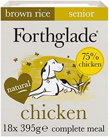 Forthglade Complete Natural Wet Dog Food - Ocean Fish with Brown Rice (18 x 395g) Trays - Adult Dog Food 1 Year+