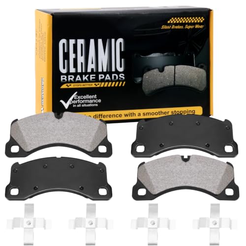 Image of D1349 Front Ceramic Brake Pads Kit Fit For Porsche Cayenne 2028-2016, For Porsche Macan 2016-2017, For Porsche Panamera 2010-2016, For Volkswagen Touareg 2011-2017