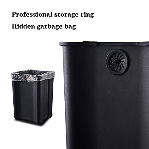 Papelera inteligente 30L con tapa de acero inoxidable plata miniatura 6