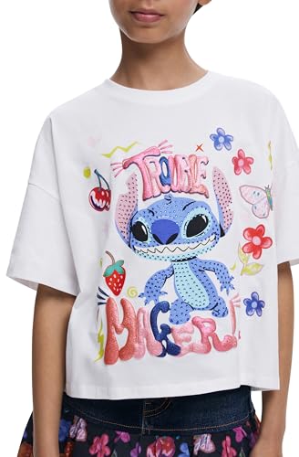 T-shirt fille Desigual aux motifs graphiques uniques et finitions haut de gamme